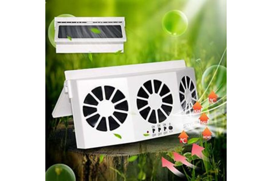 STYLOOC Newest Solar Powered Car Ventilator