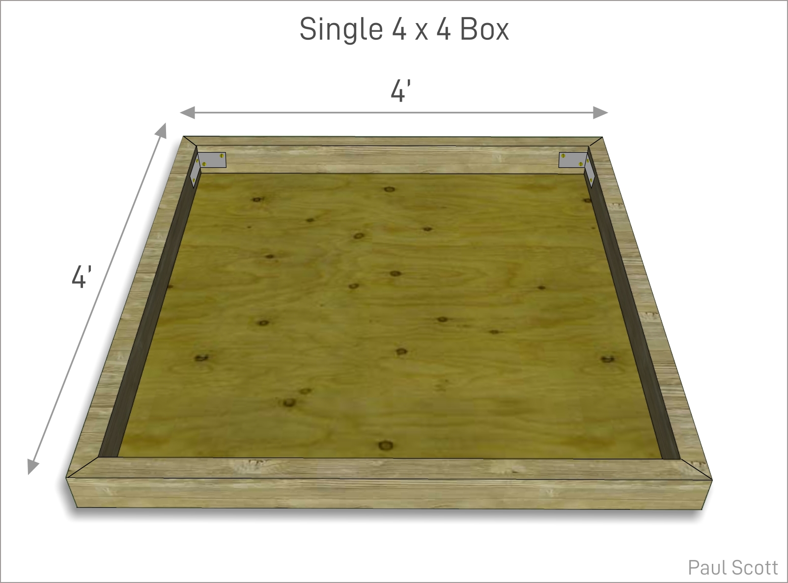 Single 4 x 4 Box