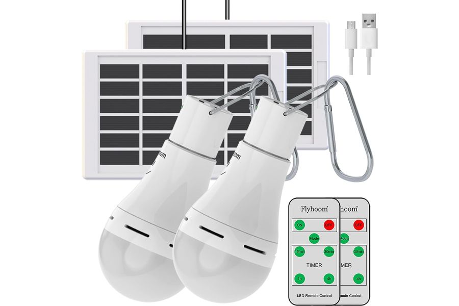 Flyhoom Solar Powered Light Bulbs