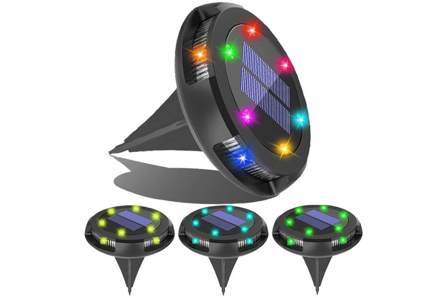 Lebreak Solar Ground Lights Outdoor