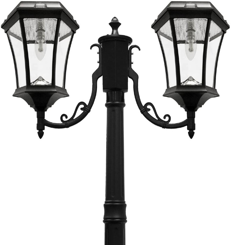 Twin fitting Gama Sonic solar light post fitting