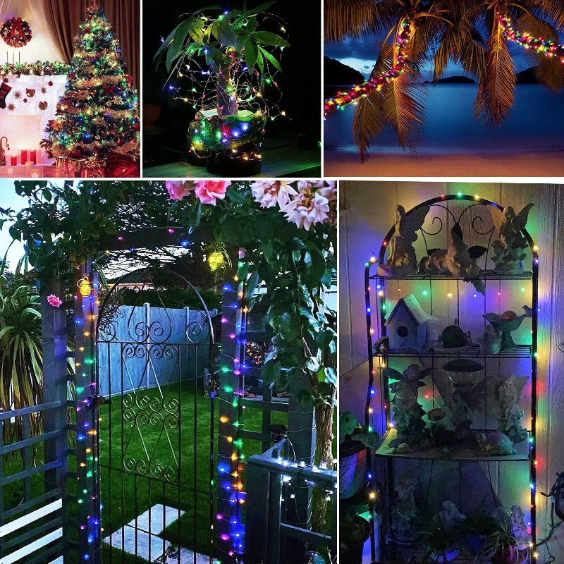 Colored string lights