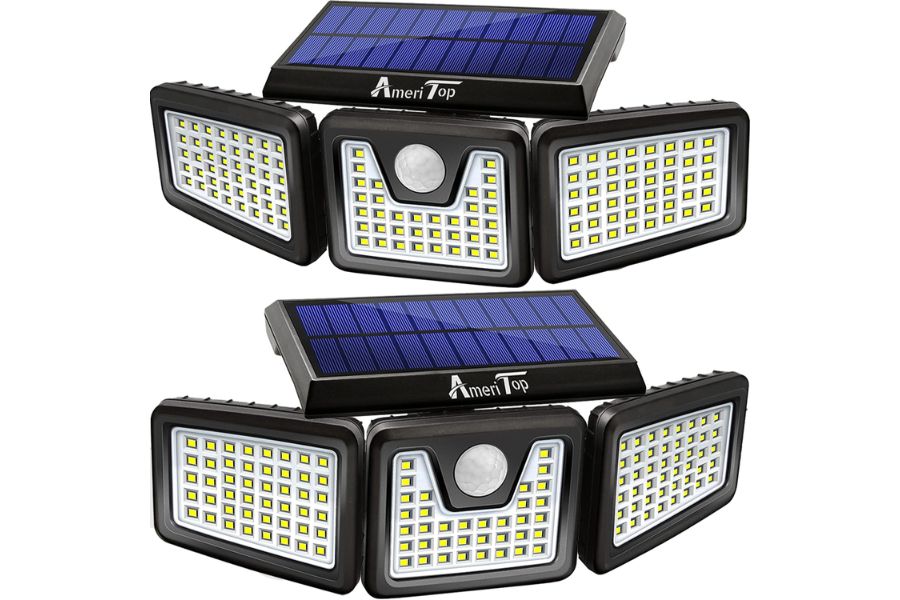 The AmeriTop Solar Lights Outdoor has a battery life of 6-8 hours when fully charged. While these time ranges should suffice for an all-night illumination, these floodlights offer relatively longer times.