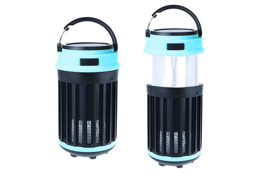 Hakol Outdoor Solar Powered LED Rechargeable Mosquito Zapper Lantern