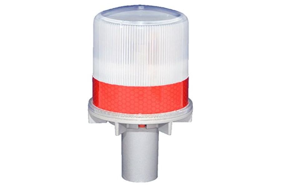 S4L Red Solar Flashing LED Marina Light