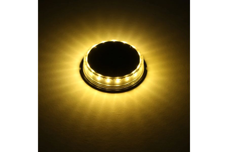 Solar Deck Lights with Stake LEDs Ground Light