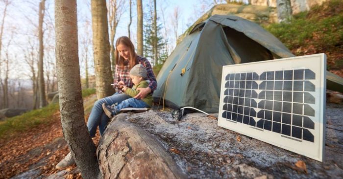 camping electricity solar panel