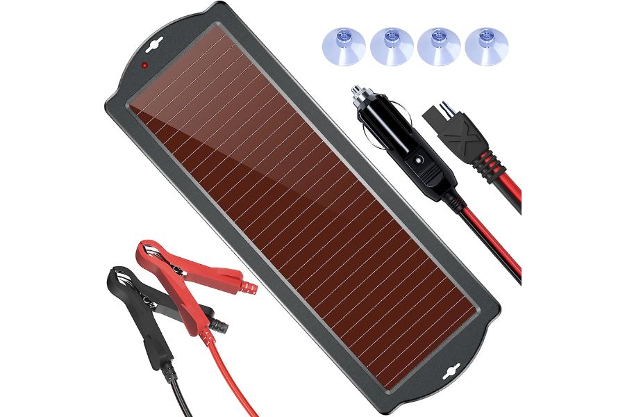 POWOXI 12V Solar Battery Car Charger