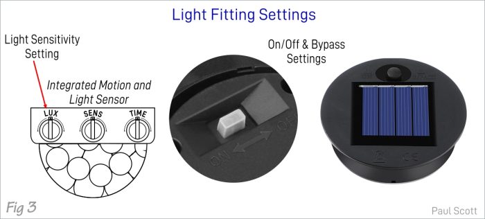 solar light settings