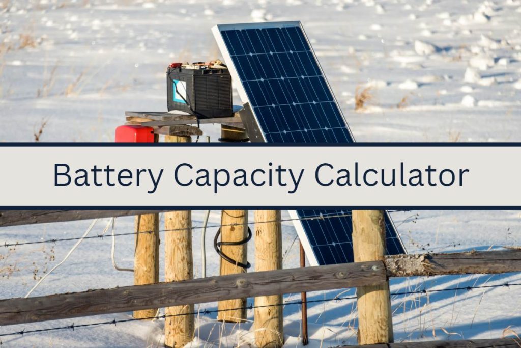 Battery Capacity Calculator battery capacity calculator