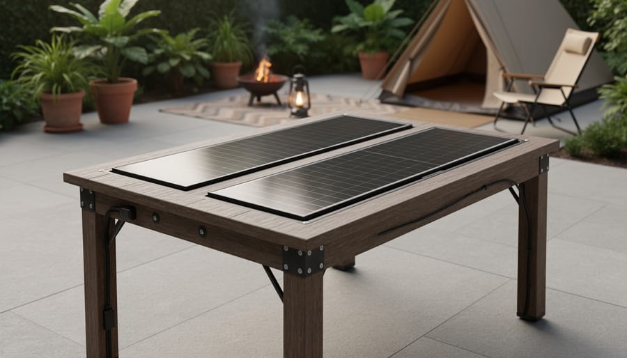 How to Build a Solar Powered Outdoor Table for Your Camping Setup